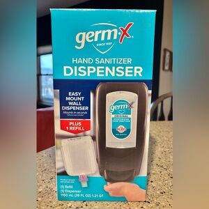 NEW Germ X Hand Sanitizer Dispenser and Refill